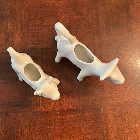 6" White Cow creamer cream milk container server - Picture 7 of 9